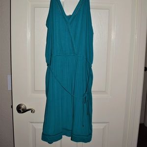 NWOT JustFab Turquoise Dress XXL